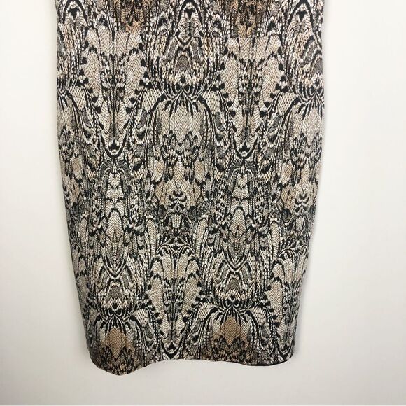 ANN TAYLOR | Animal Print Leopard & Lace Print Sheath Dress Women’s Size 2 - Picture 6 of 11
